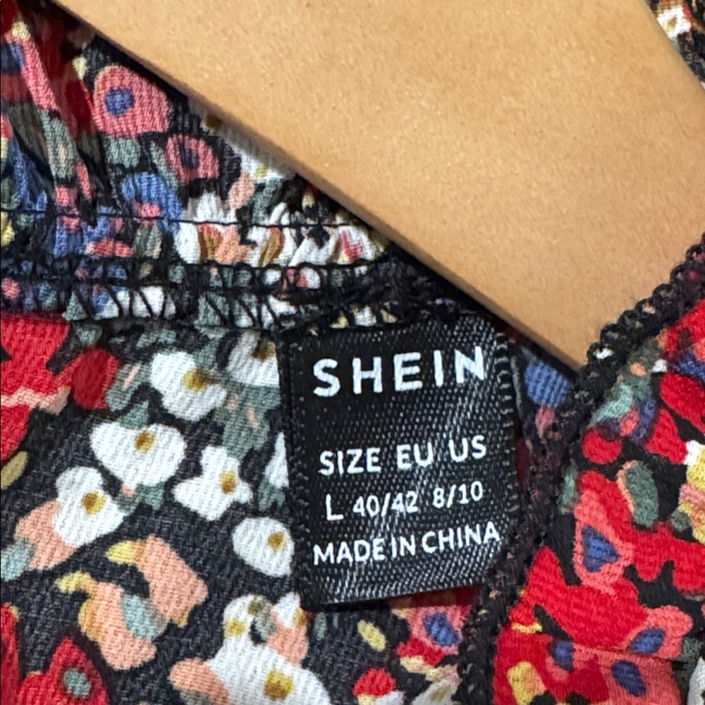 SHEIN Multicolor Floral Ruffle Blouse - Picture 5 of 6
